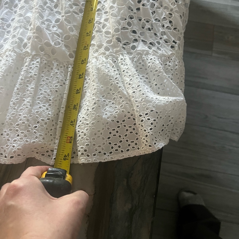 Ralph Lauren White Eyelet Midi Dress - Picture 14 of 15